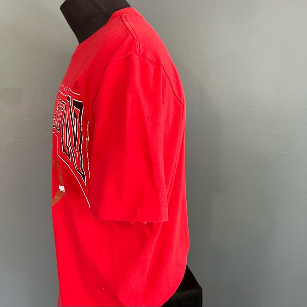 Vintage 90s Midwest Embroidery Wisconsin Badgers Bucky Shirt Large Single Stitch - Picture 7 of 13
